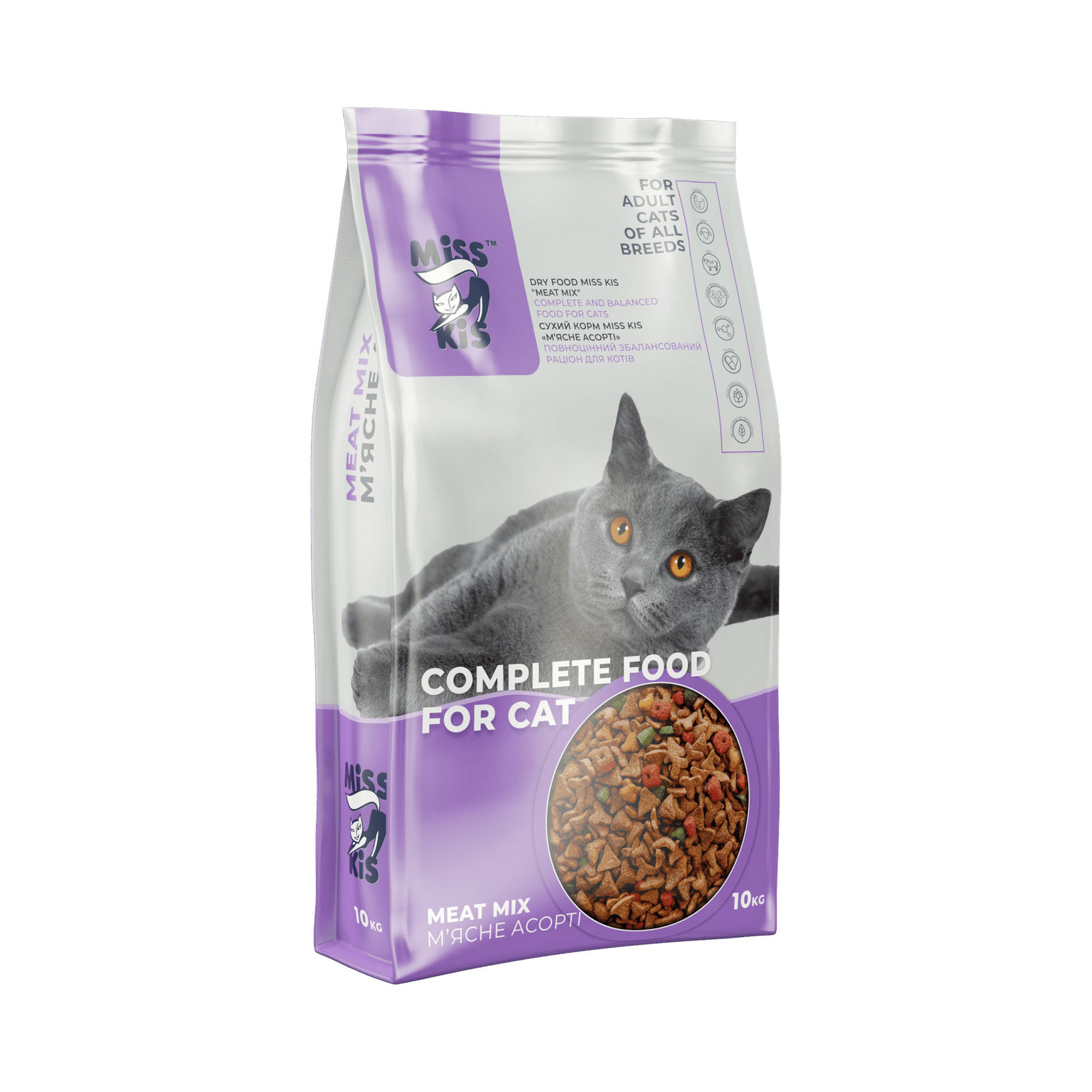 OFS 14243 01_Miss Kis Cat 10kg Meat Mix (1) Miss Kis - М'ясне асорті - Зображення 1