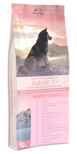 Carpathian Pet Food Adult 7+ — сухий корм для собак старше 7 років, 12 кг
