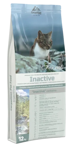 Carpathian Pet Food Inactive — сухий корм для стерилізованих та малоактивних котів, 12 кг