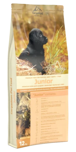 Carpathian Pet Food Junior — сухий корм для цуценят, 12 кг