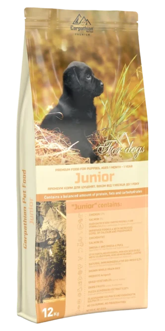 Carpathian Pet Food Junior — сухий корм для цуценят, 12 кг