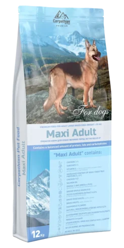 Carpathian Pet Food Maxi Adult — сухий корм для дорослих собак великих порід, 12 кг