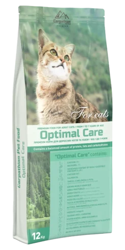 Carpathian Pet Food Optimal Care — сухий корм для дорослих котів, 12 кг
