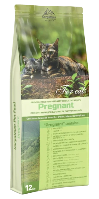 Carpathian Pet Food Pregnant — сухий корм для вагітних і годуючих кішок, 12 кг
